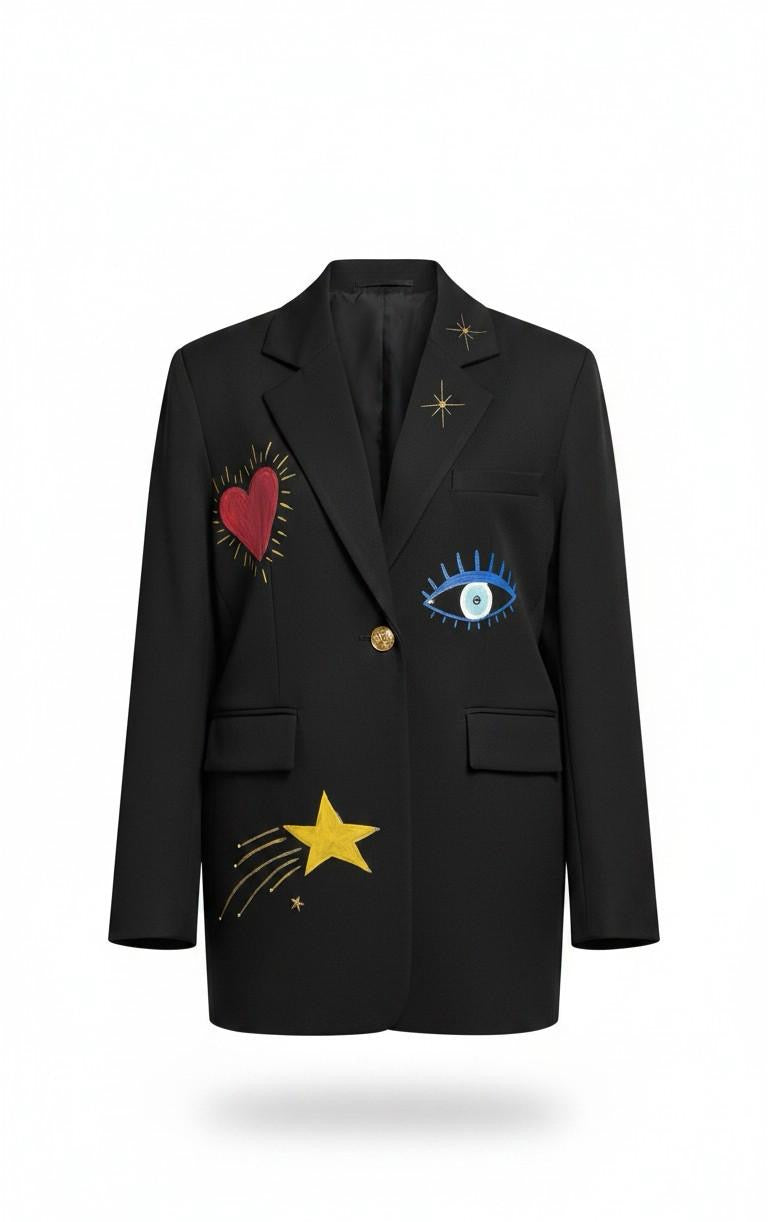 Hand Painted Blazer
