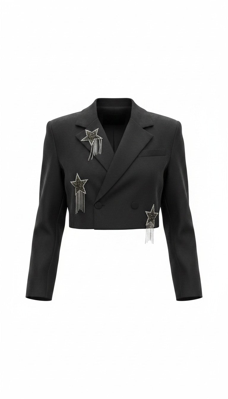 Star Cropped Blazer