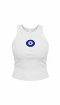 White Evil Eye Tank Top